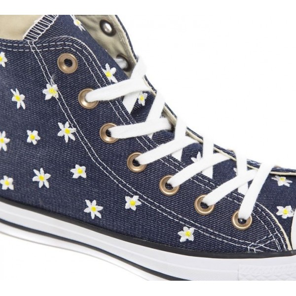 Converse Chuck Taylor All Star Hi Floral Denim Turnschuhe Damen