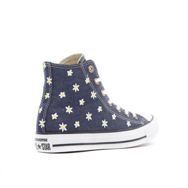 Converse Chuck Taylor All Star Hi Floral Denim Turnschuhe Damen