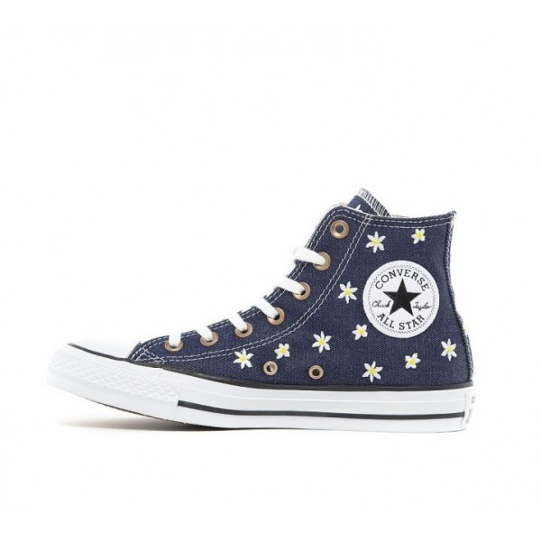 Converse Chuck Taylor All Star Hi Floral Denim Turnschuhe Damen